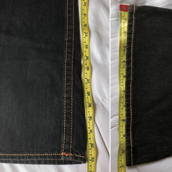 True Religion | True Religion Black Flare Jeans Y2K low rise fit - Picture 6 of 7